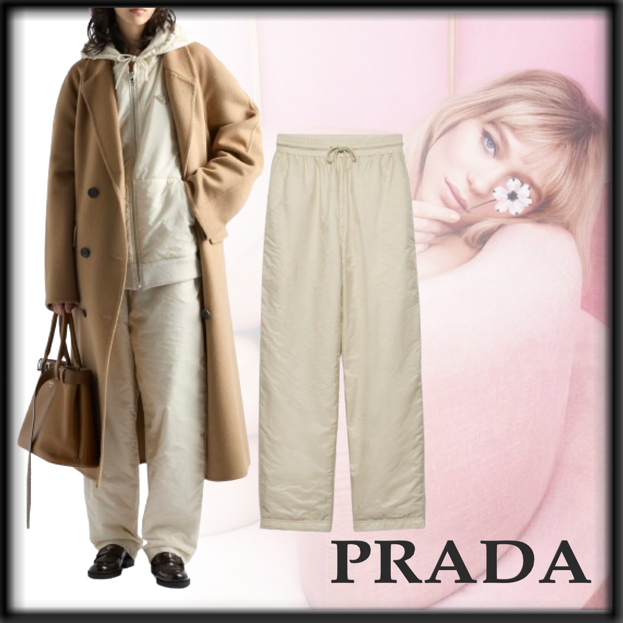 PRADA 素敵 お洒落 ライトウェイト Re-Nylon パンツ