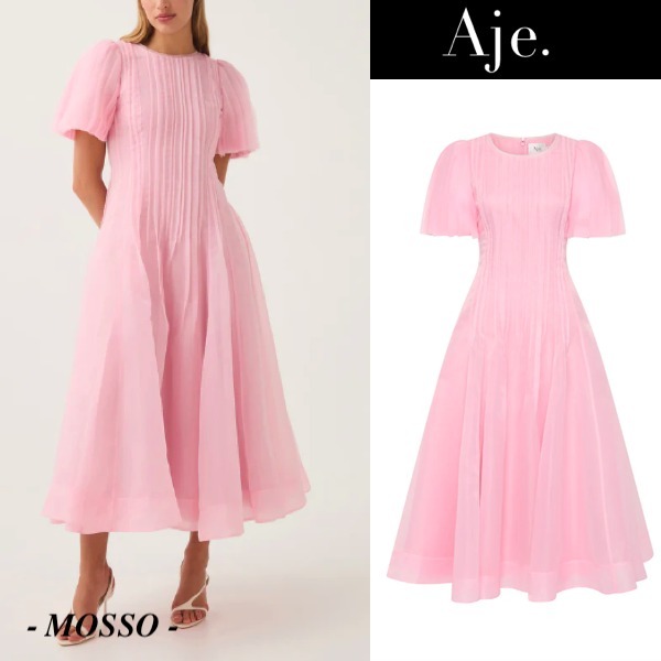 【Aje.】Nova Pleated Midi Dress プリーツ ミディドレス