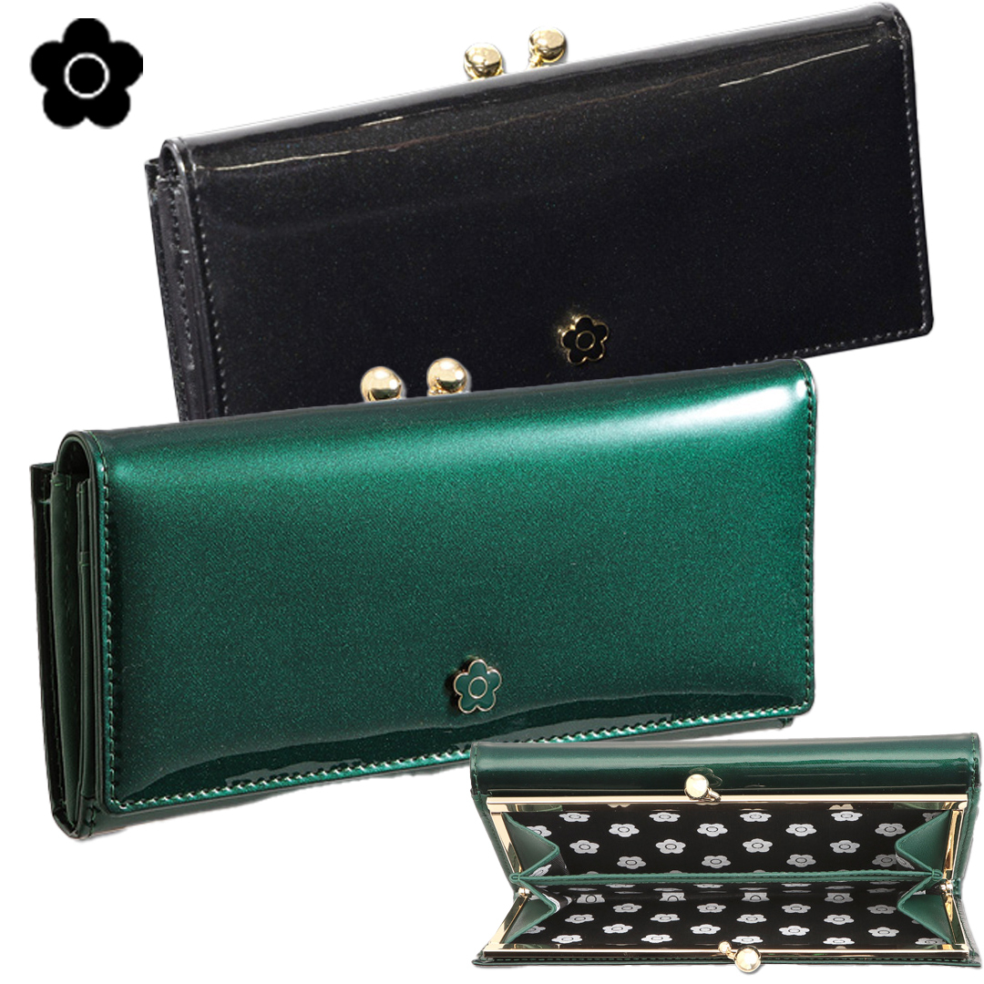 【国内発送】MARYQUANT エナメルレザー パース 長財布