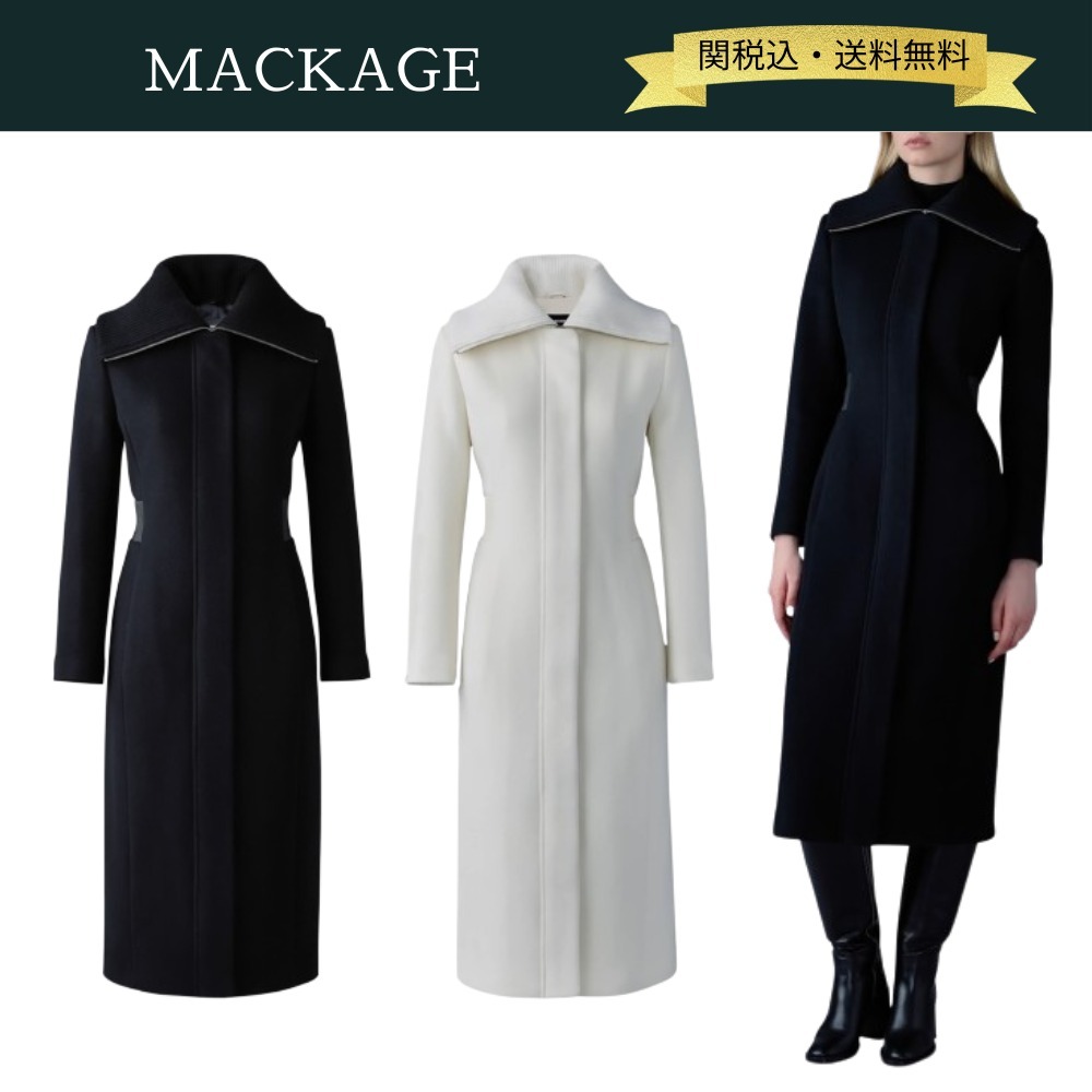 【関税・送料込】MACKAGE クラリス ダブルフェイス ウールコート