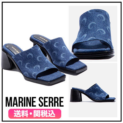 関税送料込【MARINE SERRE】サンダル MARINE SERRE(マリーンセル) サンダル・ミュール(レディース
