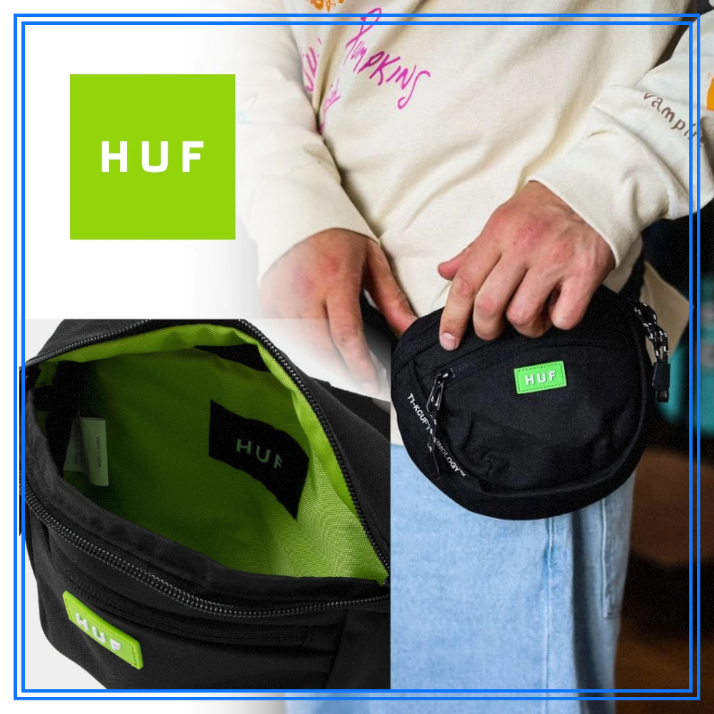完売必須 HUF BUNKER SHOULDER BAG 1.2L 財布 スマホ 小物入れに