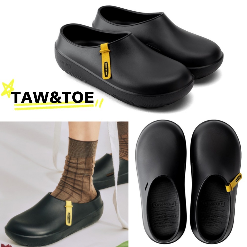 サンダル・ミュール [TAW&TOE] Zerovity TonTon Clog : BLACK