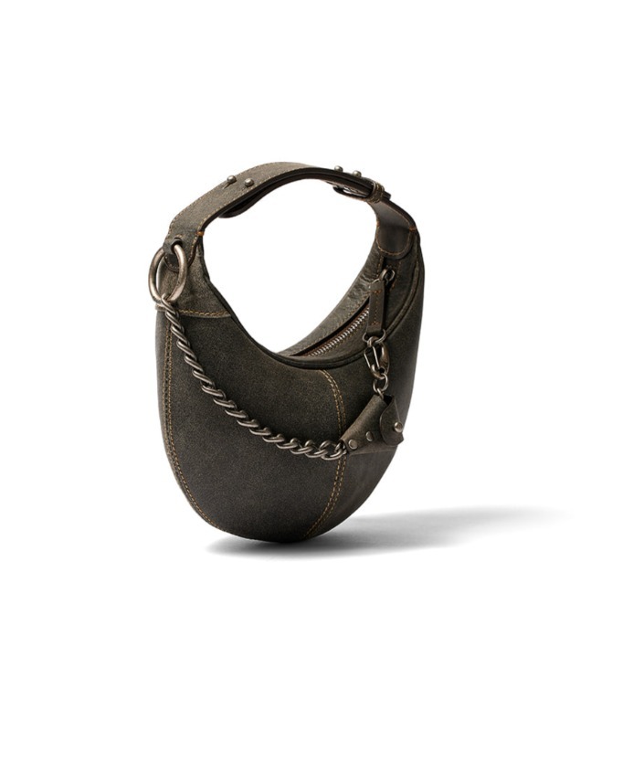 ☆韓国の人気☆【OPEN YY】☆LEATHER MOTO HOBO MINI☆バッグ