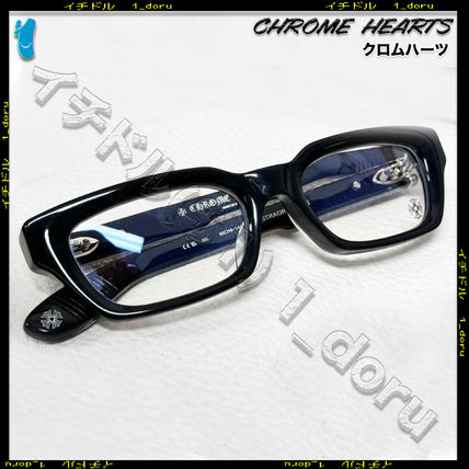 +CHROME HEARTS+ STAR スター メガネ 眼鏡 ブラック シルバー CHROME HEARTS STAR(クロムハーツ スター) アイウェア(メンズ