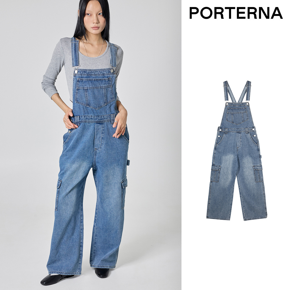 【PORTERNA】Sugar Denim Jumpsuit