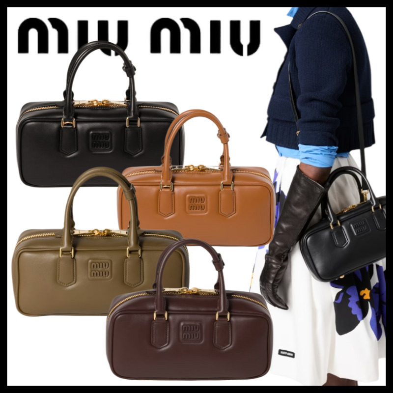 ★MIU MIU★ミュウミュウ アルカディレザーバッグ Mワイド