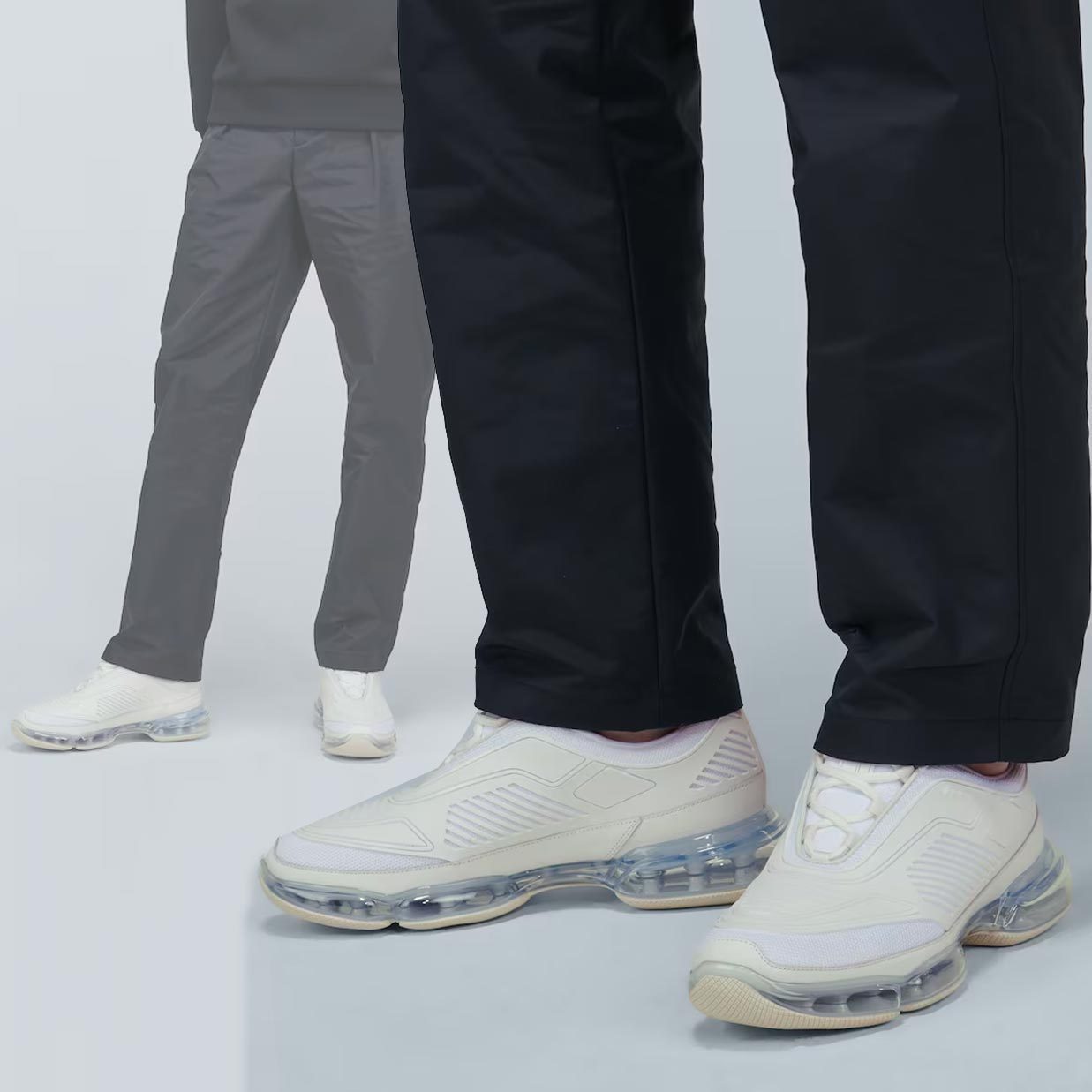 【PRADA】Cloudbust air スニーカー シューズ グレー 3D rubber