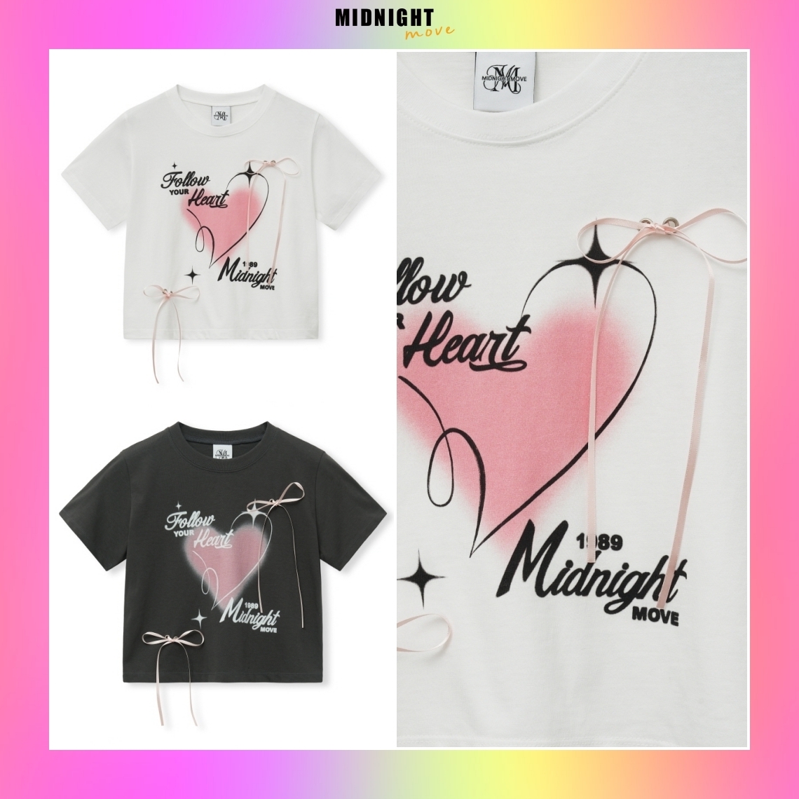 【MIDNIGHT MOVE】韓国人気★ Cp Heart T