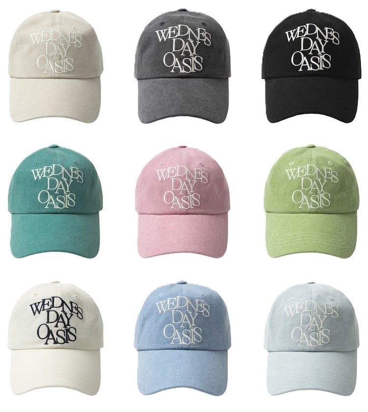 Signature Lettering Pigment Ball Cap 9色 ボールキャップ