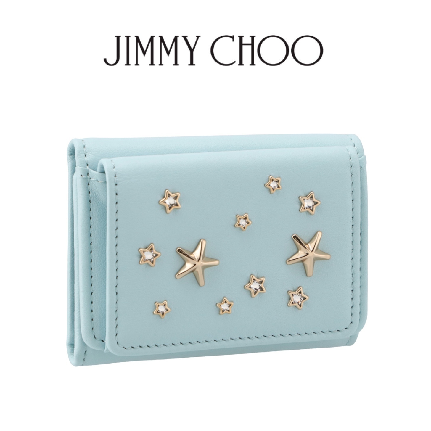 ★ JIMMY CHOO ★ NEMO クリスタルスタースタッズ折財布
