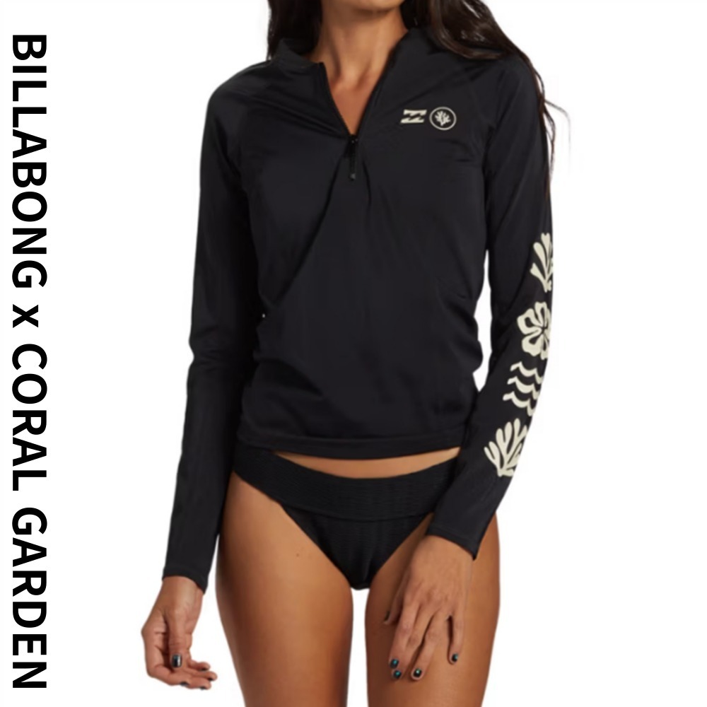 BILLABONG x CORAL GARDEN★女性★ 反集業★ 長袖ラッシュガード