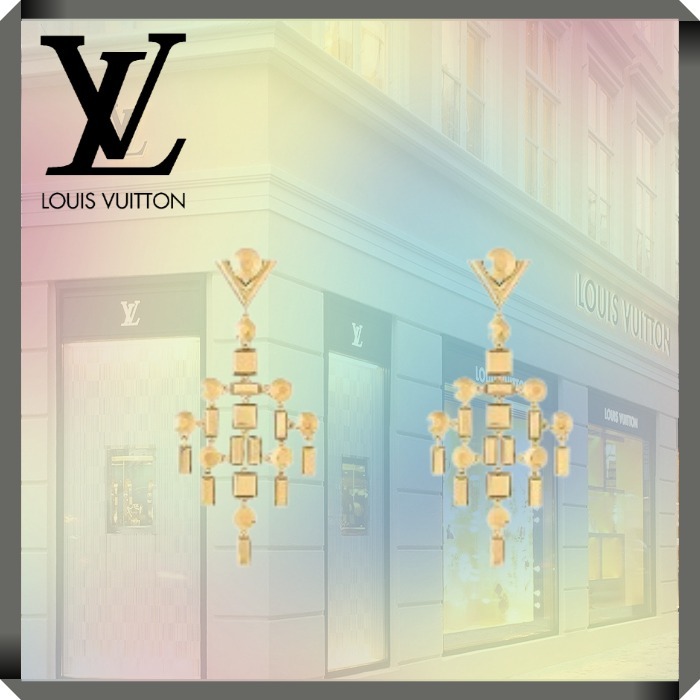 新作☆素敵☆Louis Vuitton☆メタルスイングピアスシャンデリア