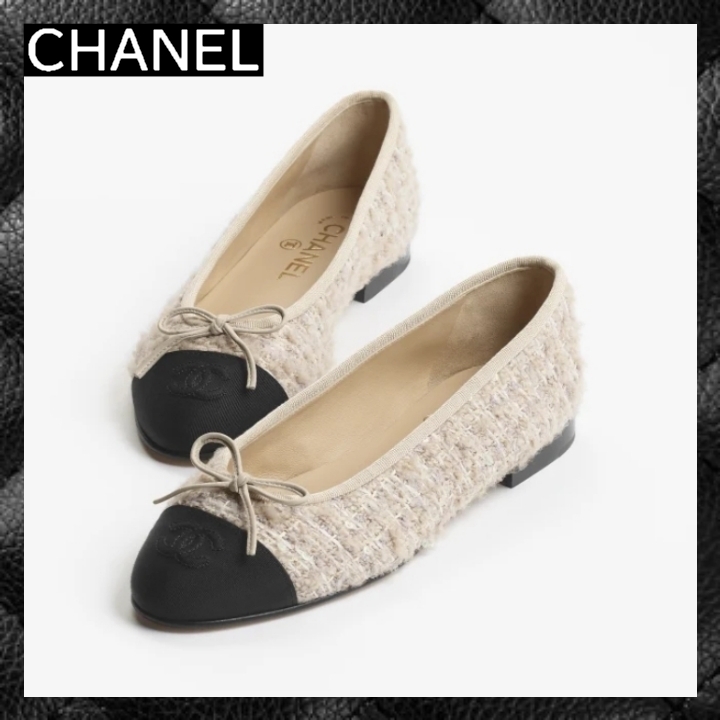 ☆24B エレガントなベージュ☆ CHANEL バレリーナ