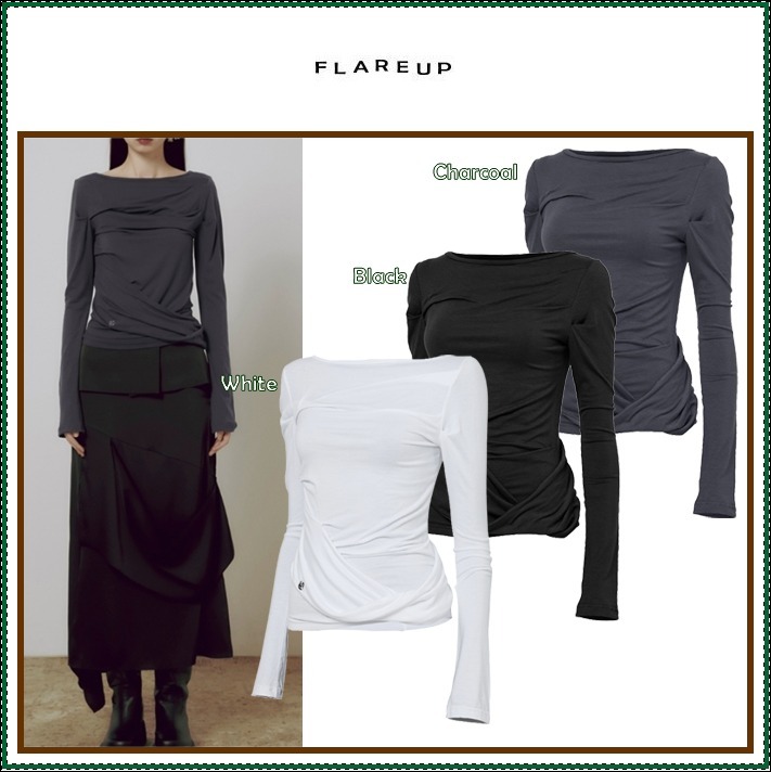 【FLARE UP】 Drape Layered Long Sleeve /追跡付