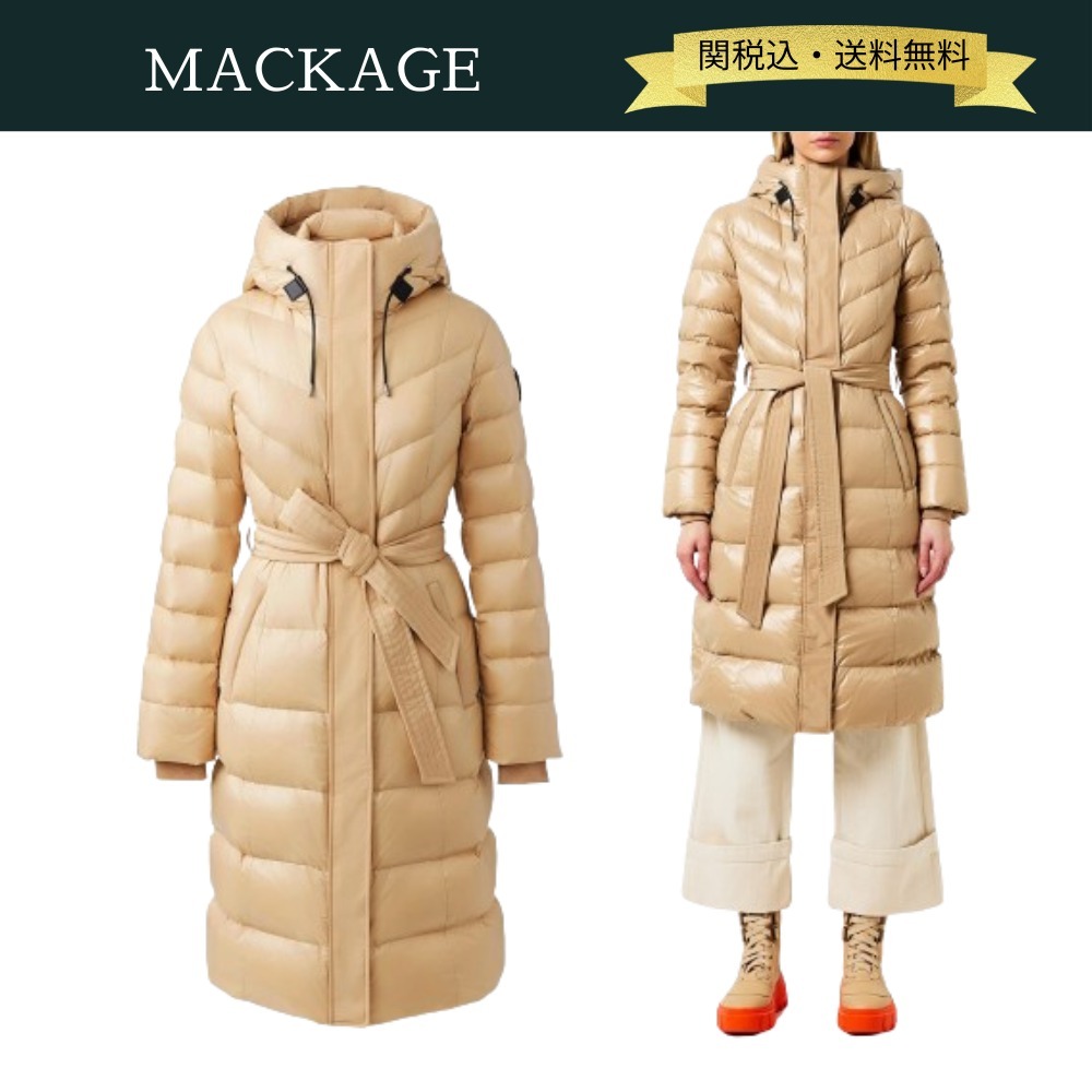 【関税・送料込】MACKAGE コラリア ベルト付き ダウンジャケット