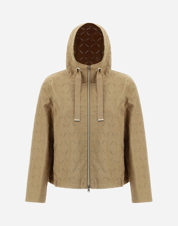 《送料無料》 HERNO BOMBER JACKET IN EMBROIDERED DELON