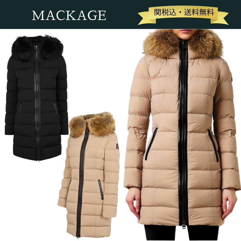 【関税・送料込】MACKAGE カラ ファー付き パッド入りジャケット