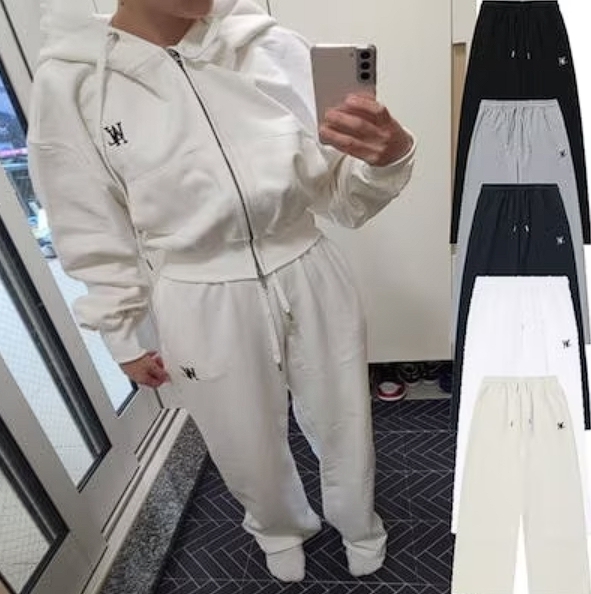 WOOALONG/Signature relax wide pants /ユニセックス/12カラー