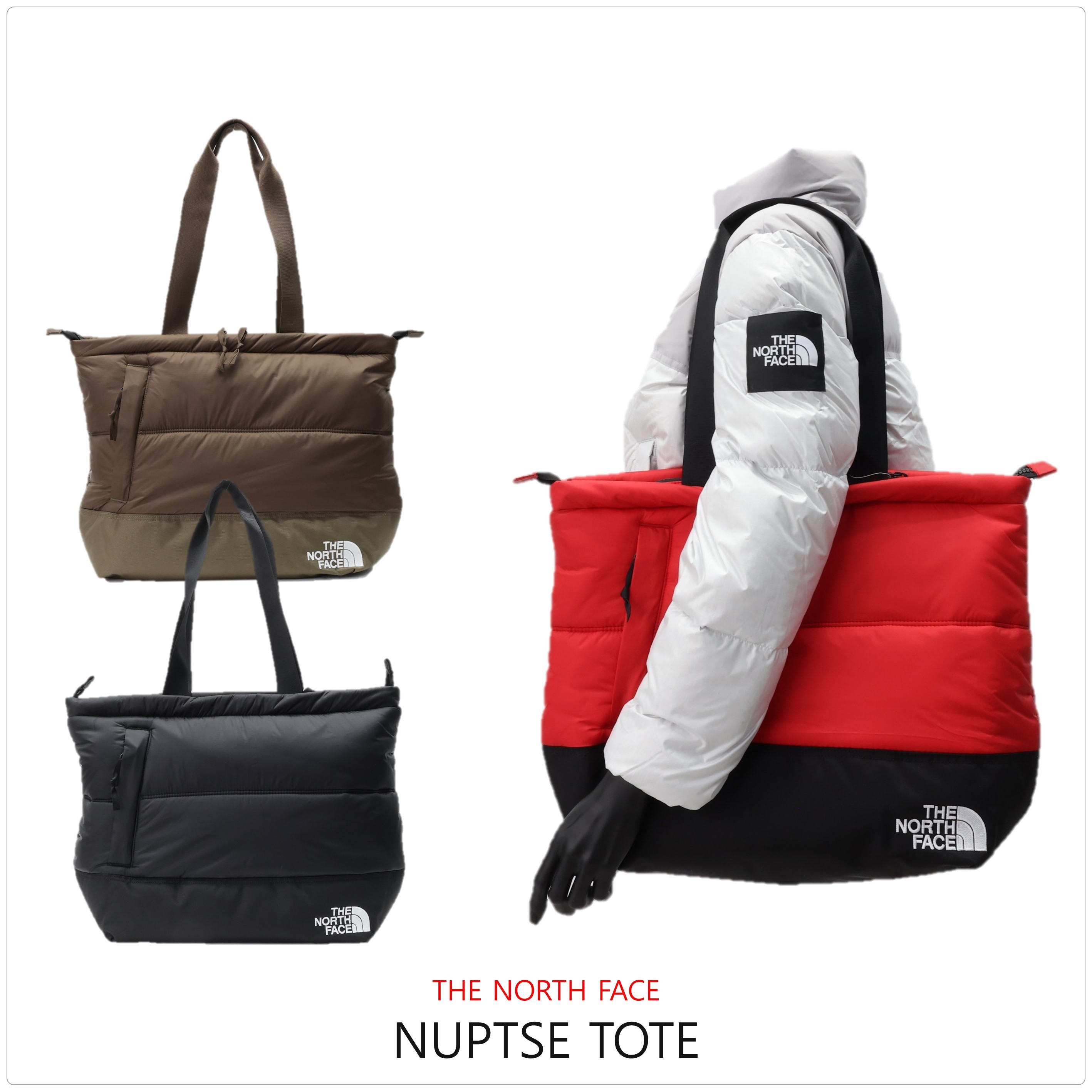 [ノースフェイス] NUPTSE TOTEバッグ★新作・24AW★送料・関税込