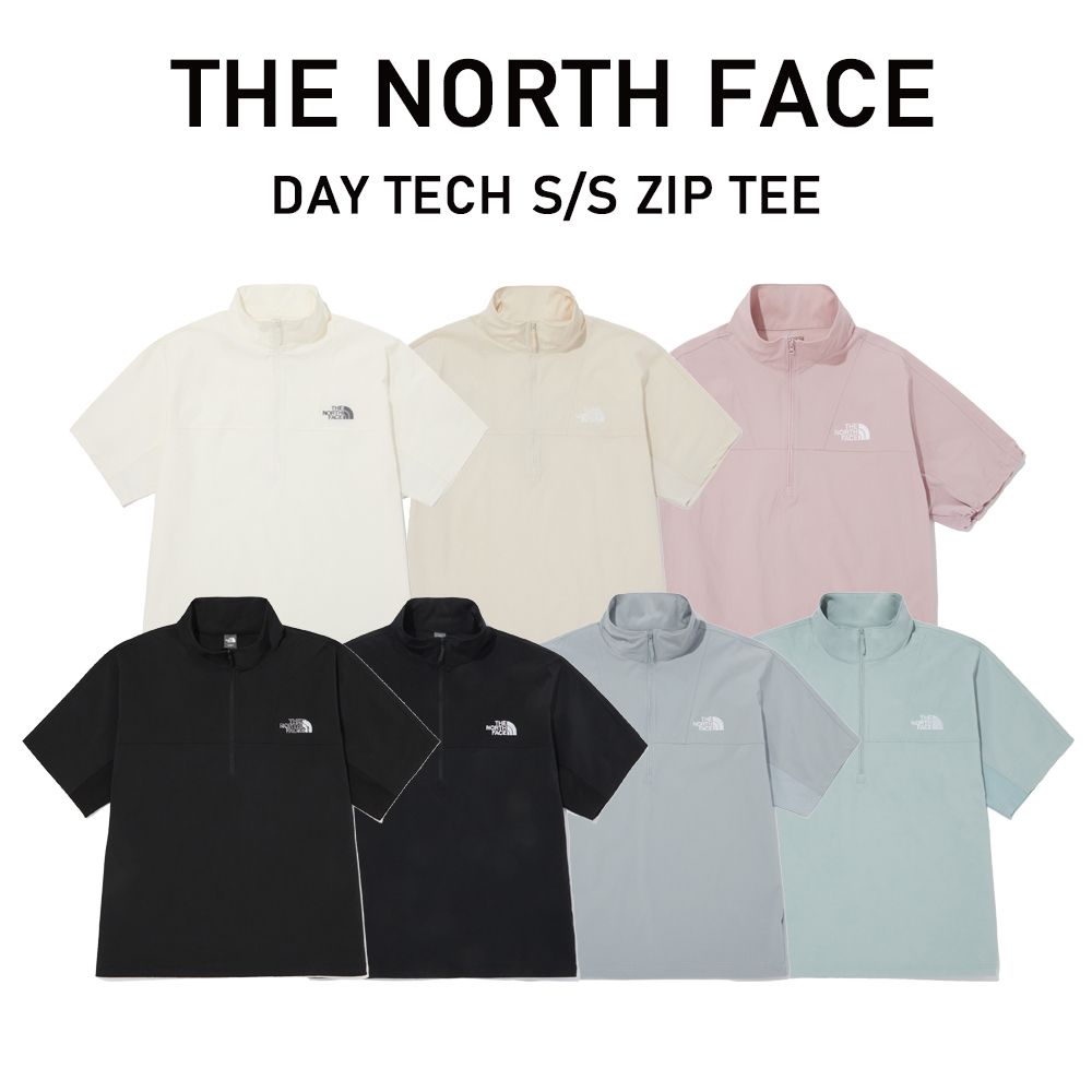 ★24SS★【ノースフェイス】★DAY TECH S/S ZIP Tシャツ★ THE NORTH FACE☆24SS☆DAY TECH S/S ZIP TEE_NT7KQ02