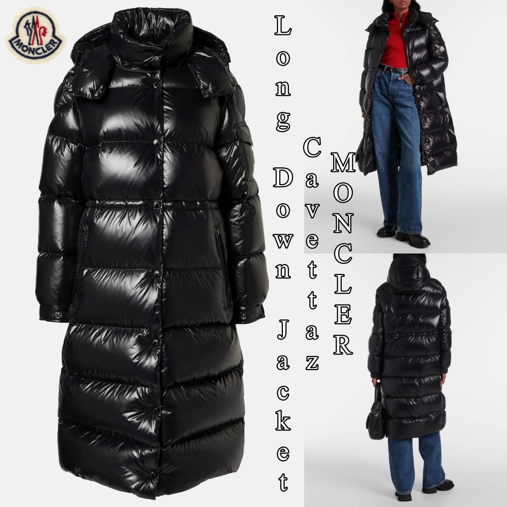 『MONCLER』Cavettaz Long Down Jacket★Black★Straight Fit★