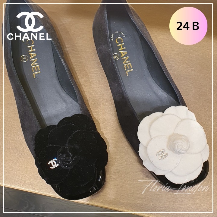 24B 新作【CHANEL】誰もが振り返る美しさ♪カメリア フラット