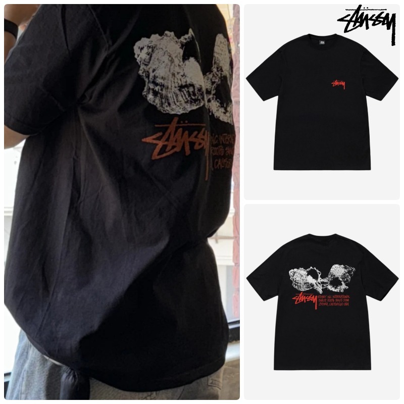 ★大人気★Stussy Shells T-Shirt Black