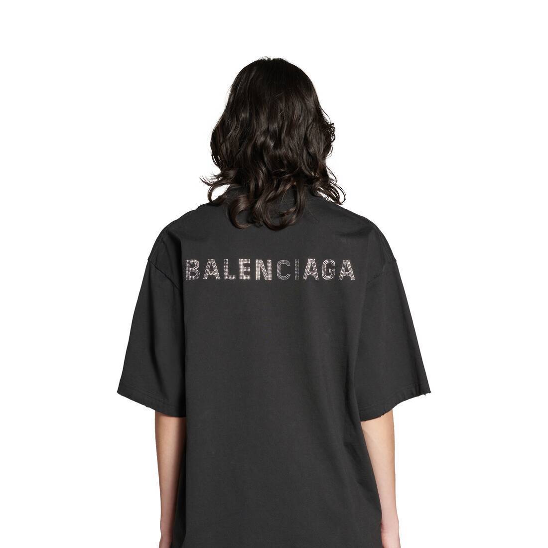 BALENCIAGA ミディアムフィット バックTシャツ 希少】BALENCIAGA バック ミディアムフィット Tシャツ