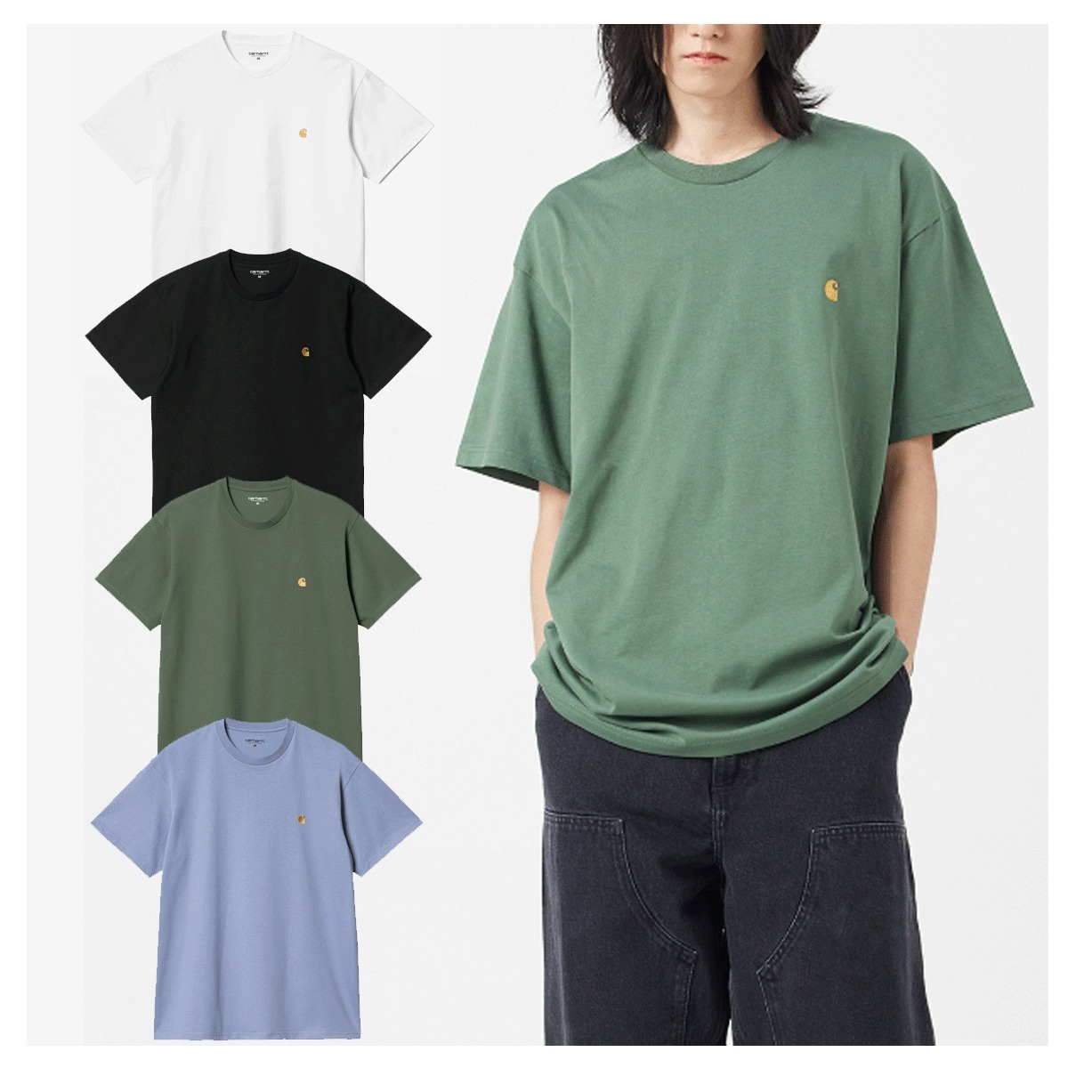 Tシャツ・カットソー CARHARTT S/S CHASE T-SHIRT 4FK1389