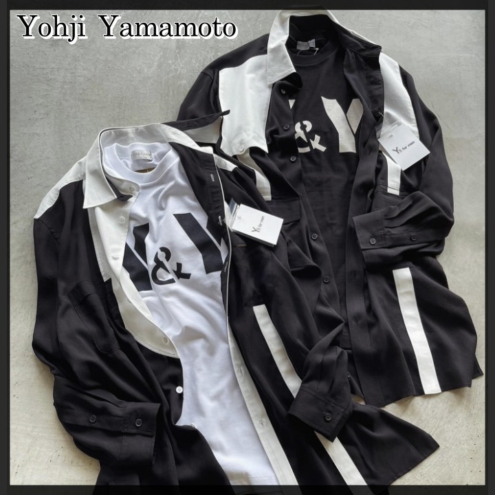 ◆Yohji Yamamoto ヨウジヤマモト◆BODY PIGMENT Y&Y半袖Tシャツ