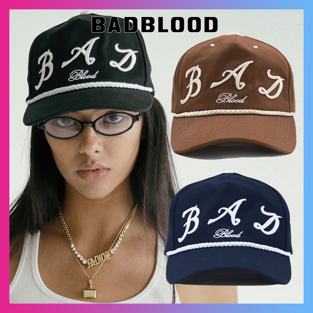 【BADBLOOD】Bad LOGO Ball Cap ロゴ キャップ 3色