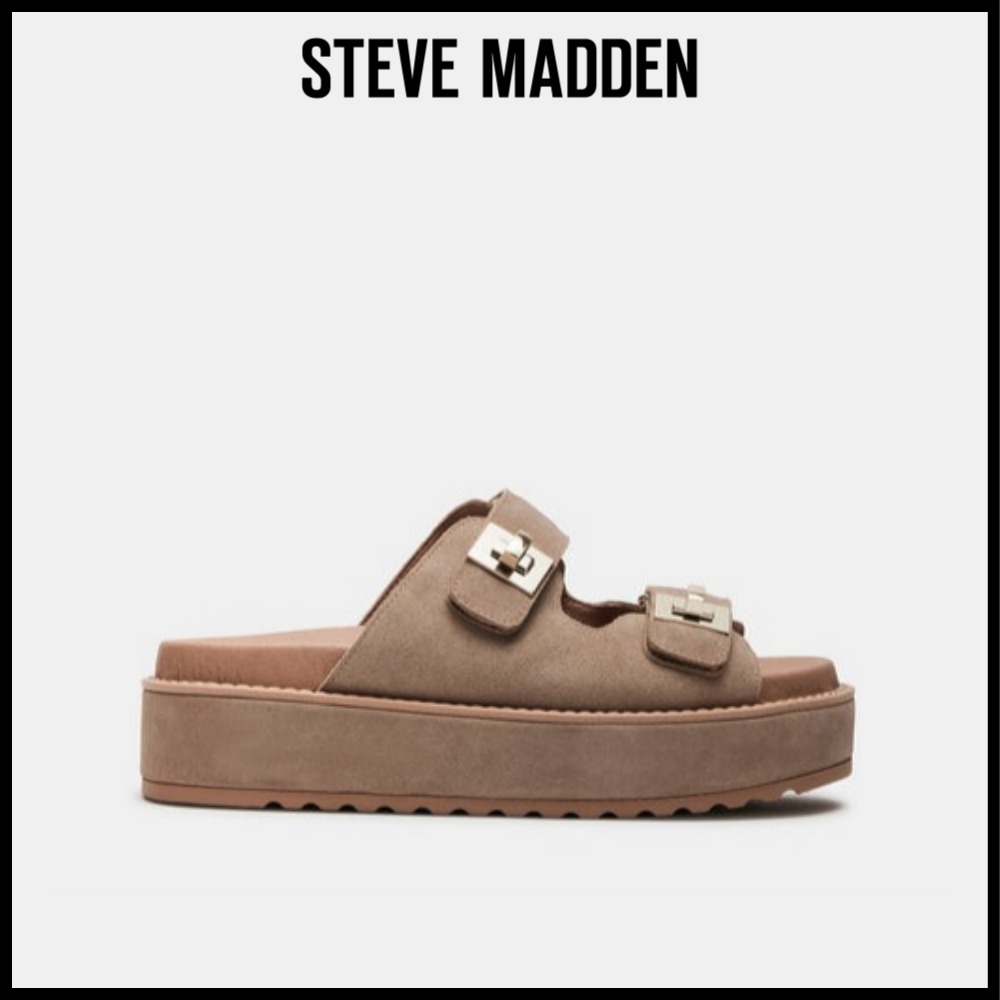 ★Steve Madden★新作★大人気★BIGSCHMONA TAUPE★サンダル