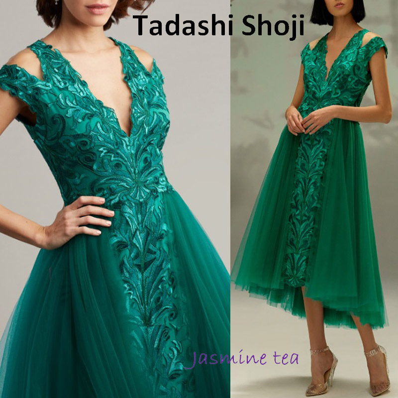★セール／即発♪★TADASHI SHOJI 刺繍チュールドレス★