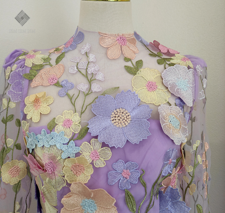 リュクス ジャケット ワンピース 華やか フラワー ドレス 長袖 長袖 リュクス フラワー 華やか ドレス ワンピース