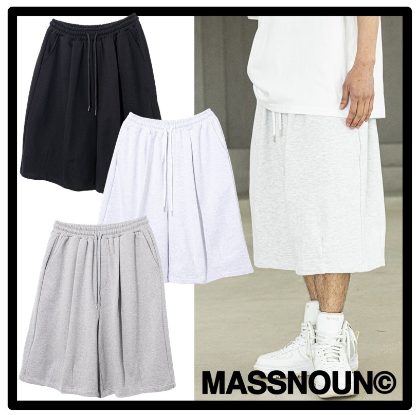 関税込★MASSNOUN★BERMUDA ONE TUCK BALLOON WIDE SHORT PANTS