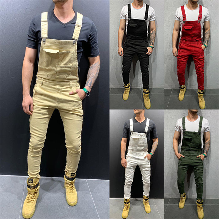 サロペット オーバーオール ダメージ 6色 S-3XLsize 24zm552