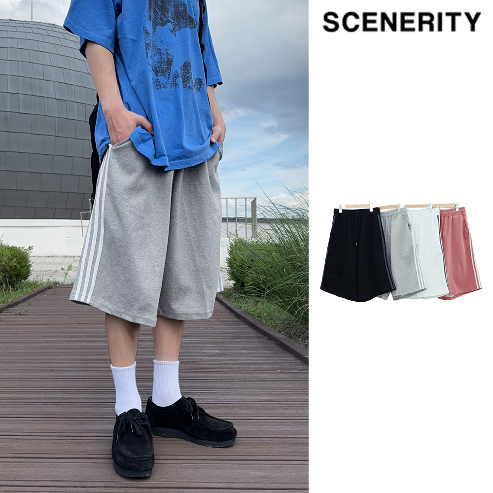 【SCENERITY】Furby half sweat pants