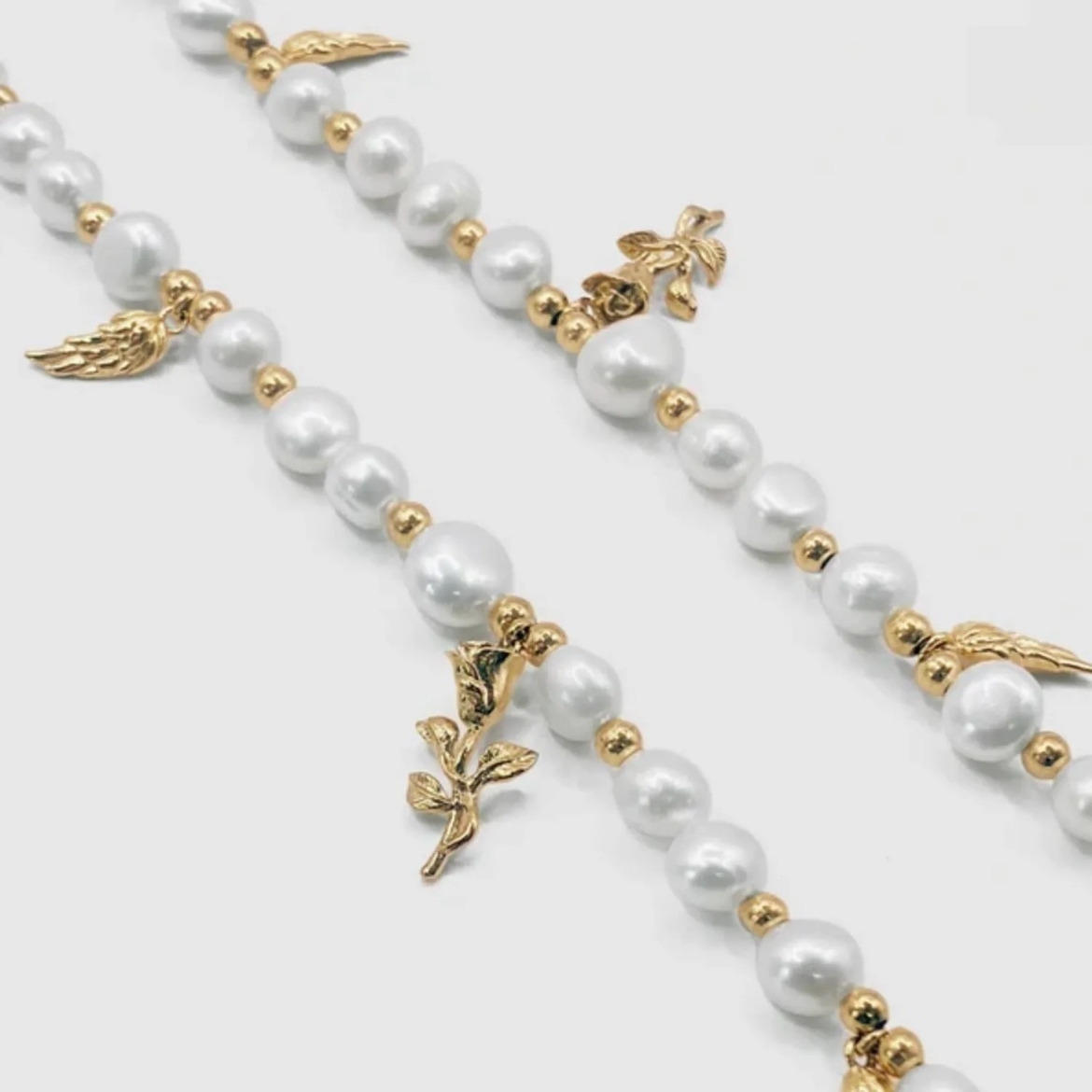 送税込【CRAFTD London】Pendant Real Pearl Necklace 《2色》