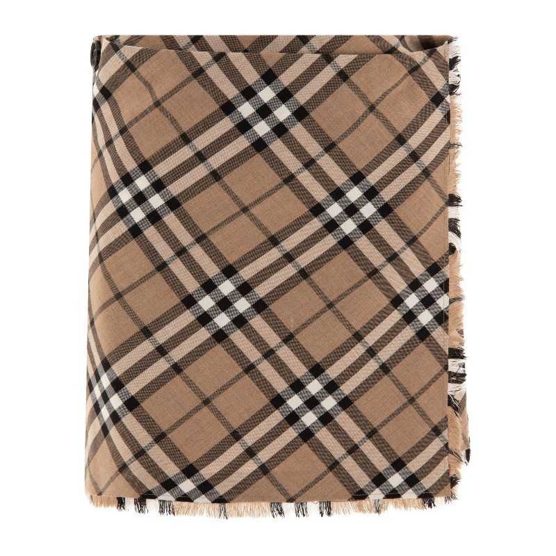 ミニスカート Burberry FW24 Check wool blend mini kilt (8095396)