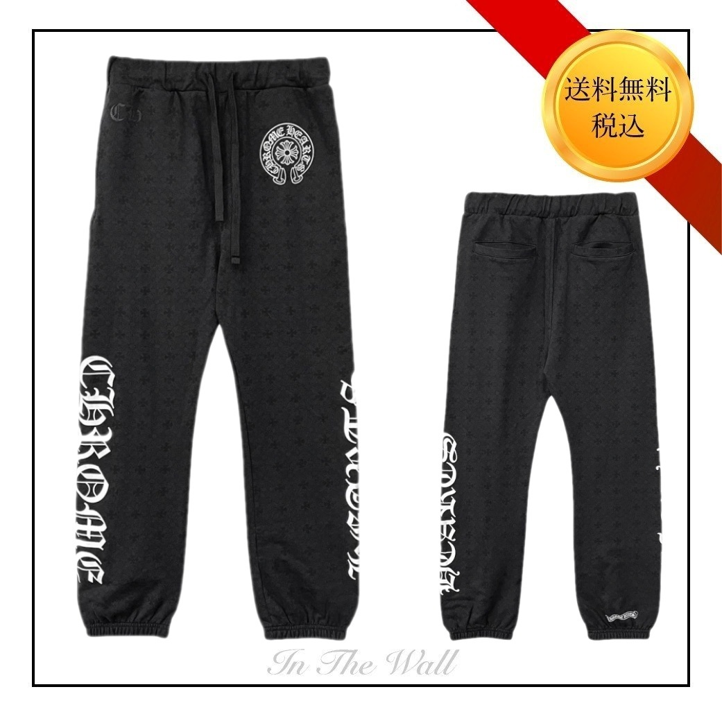 入手困難★送料無料【Chrome Hearts】クロス ホースシューパンツ