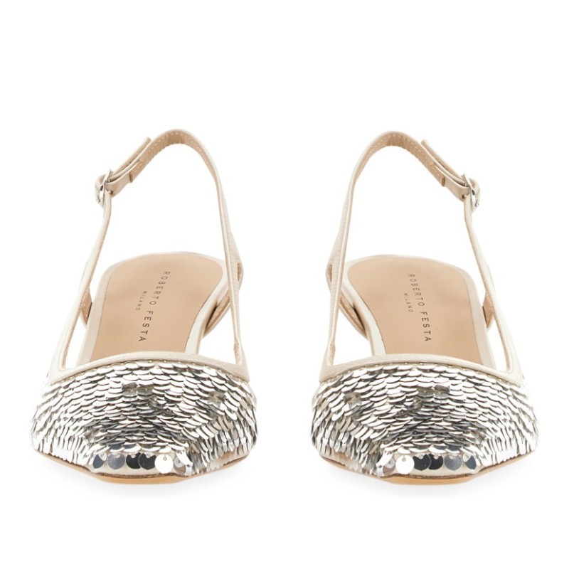 サンダル・ミュール Roberto Festa FW24 SLINGBACK \"SEVILLE\" (SIVIGLIA RASOPERLA)
