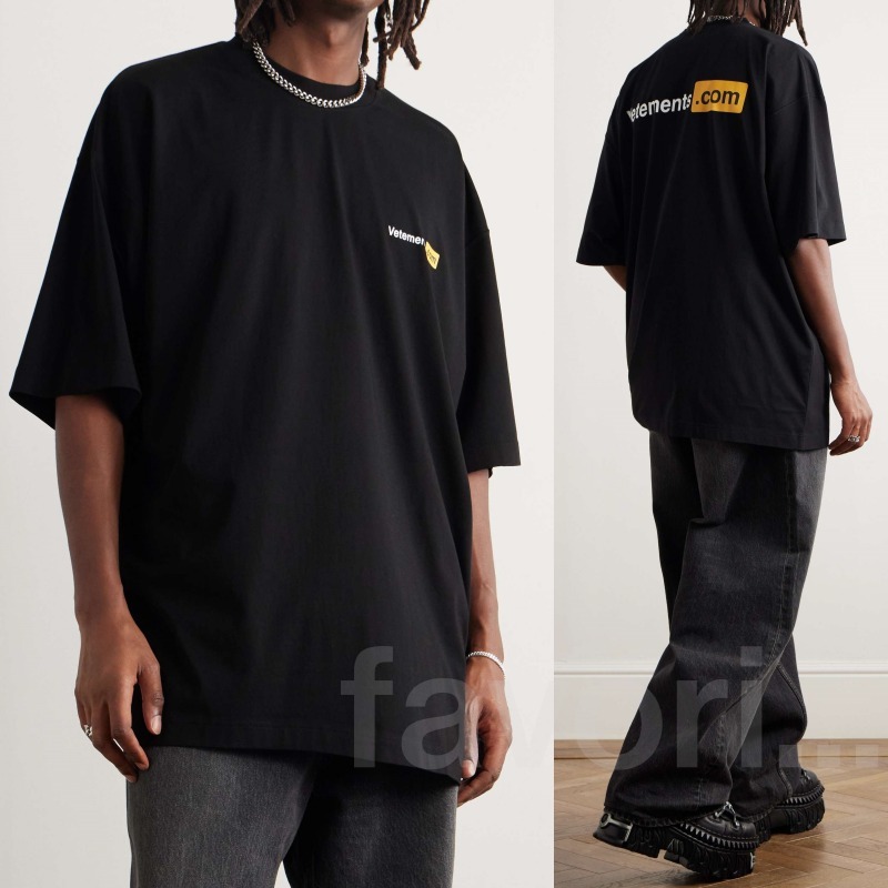 VETEMENTS ヴェトモン オーバーサイズ ロゴプリント Tシャツ