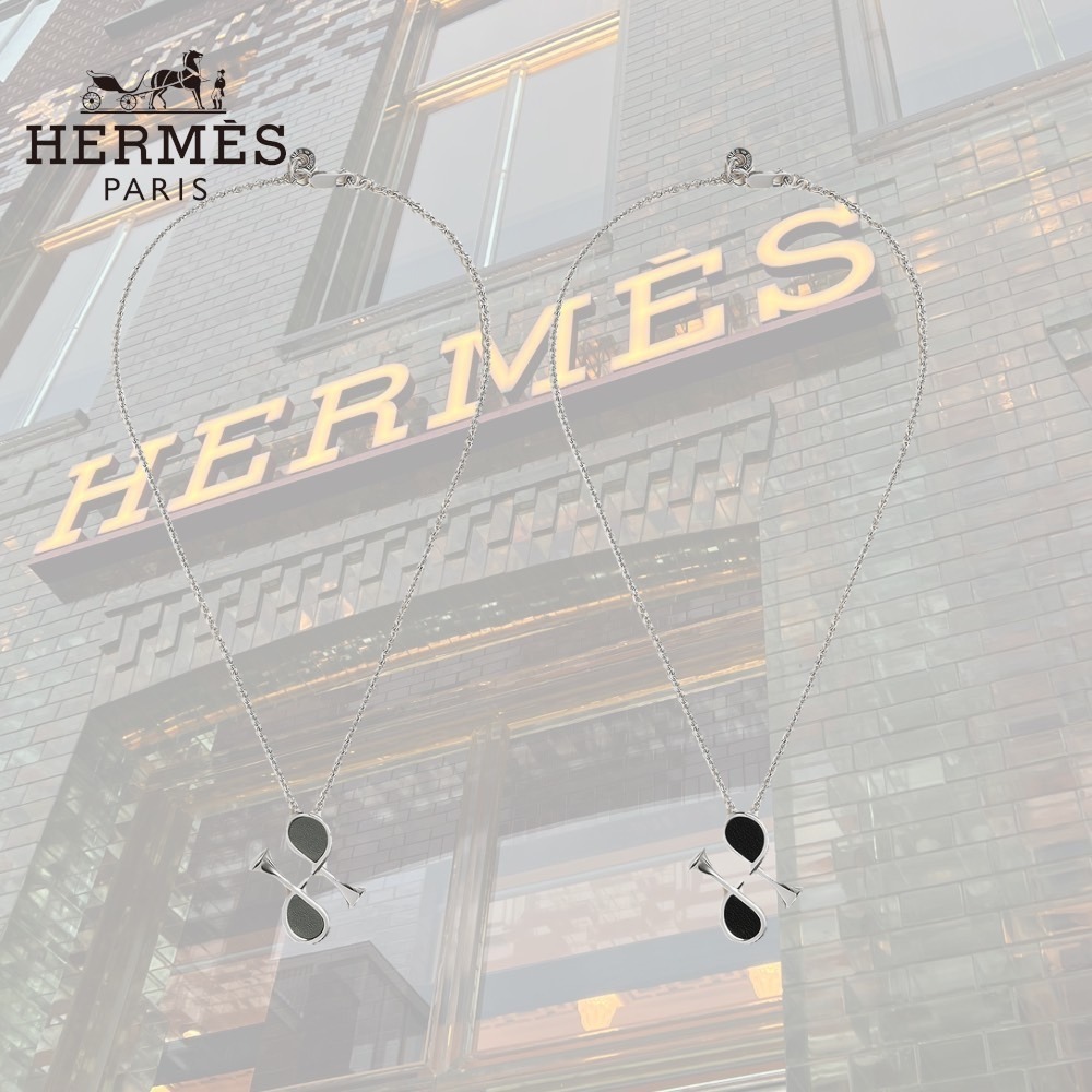 【首元のポイントに】HERMES Cor H ネックレス