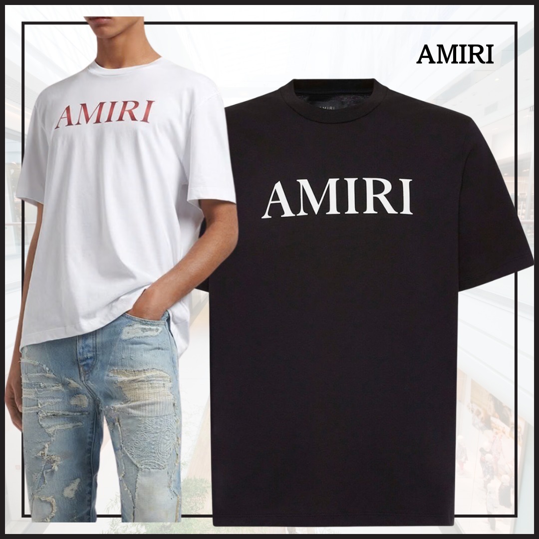 完売必至【アミリ】Core Gradient Tシャツ シンプル ロゴ 白 黒