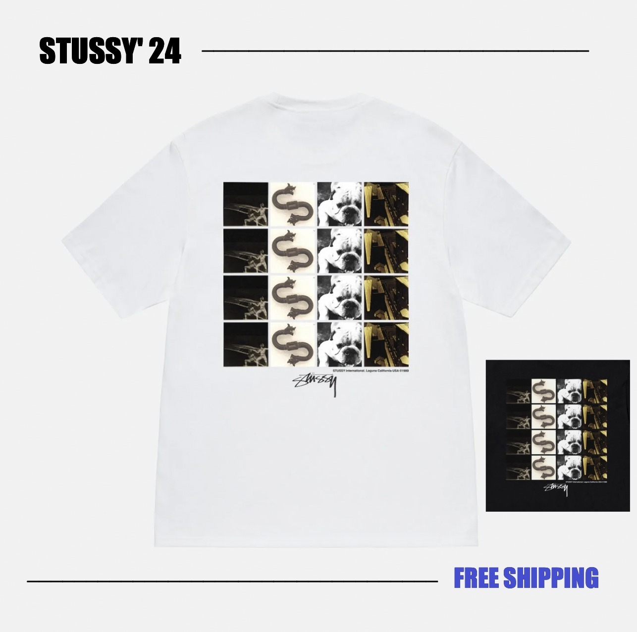 【STUSSY 24'】Stussy Grid Tee