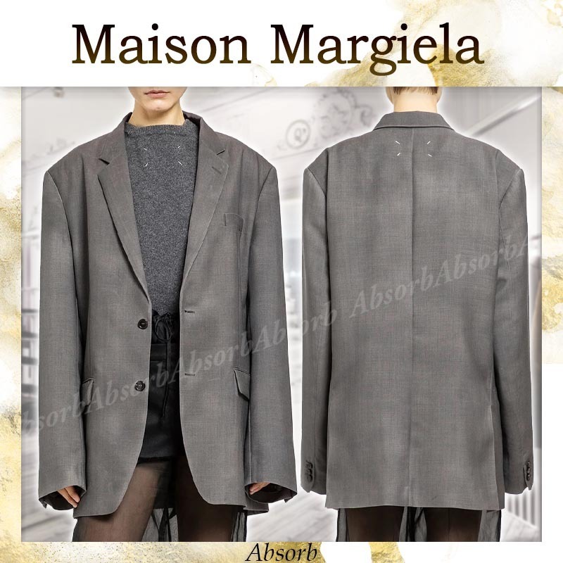 【24AW NEW】Maison Margiela/ ウール＆モヘア ブレザー