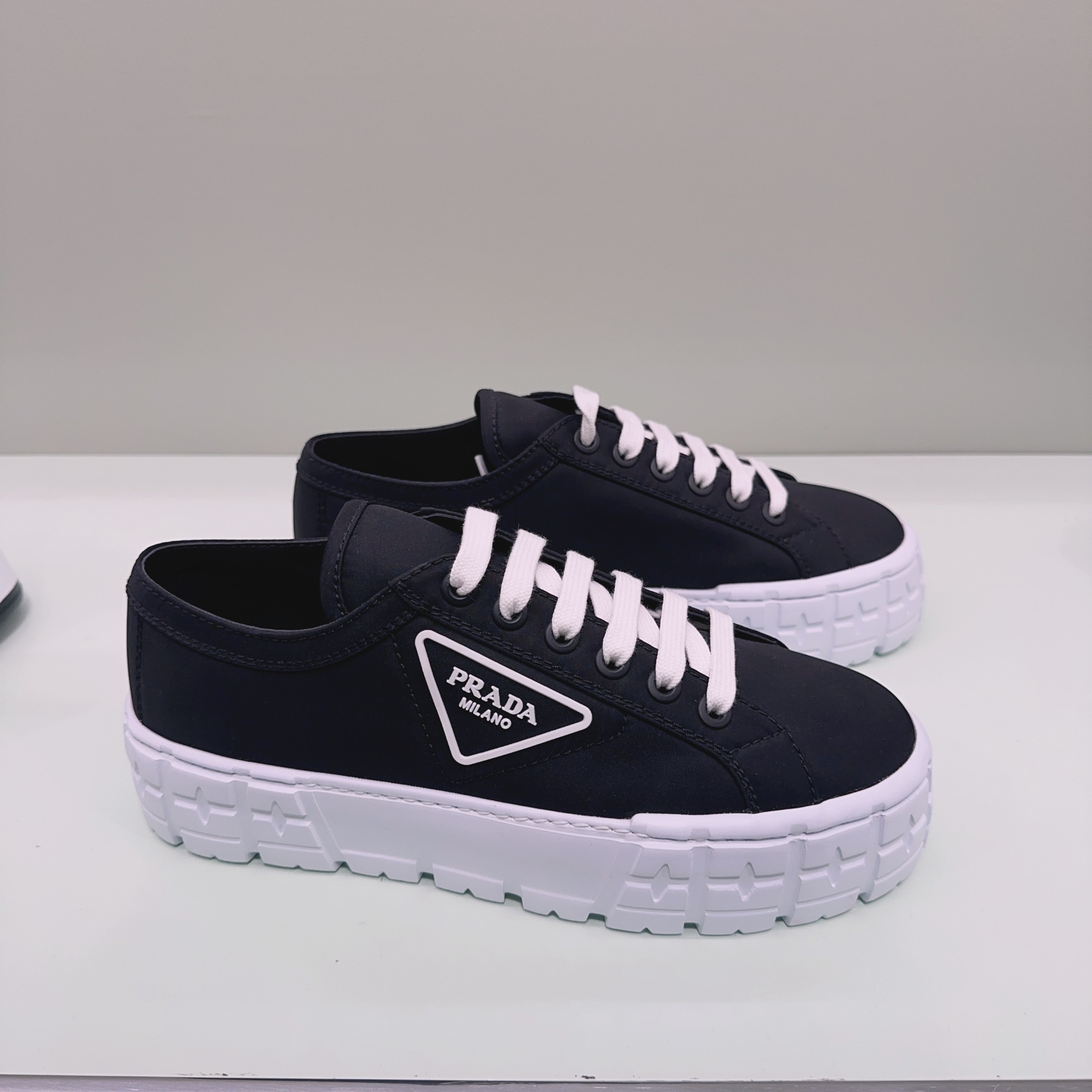 スニーカー PRADA | Double Wheel Re-Nylon gabardine sneakers 1E260M