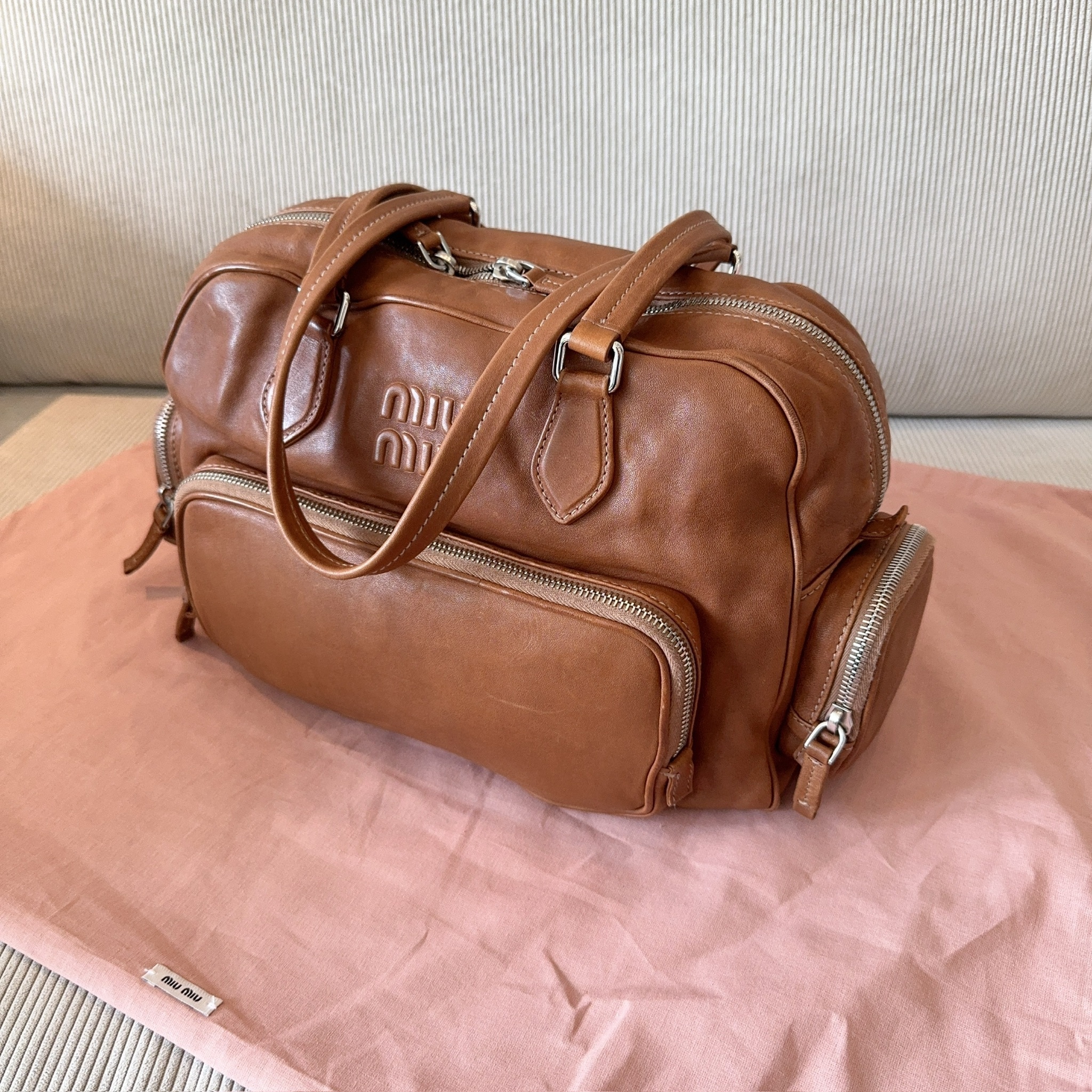 ハンドバッグ MiuMiu | RUNWAY Nappa leather top-handle bag