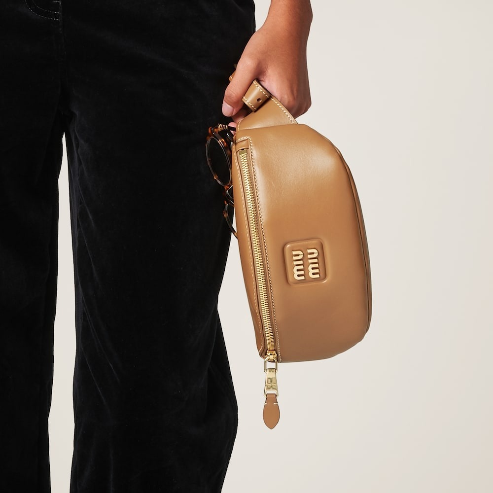 バッグ・カバンその他 MiuMiu | Leather belt bag 5BL015_2E6Y_F098L_V_OOO